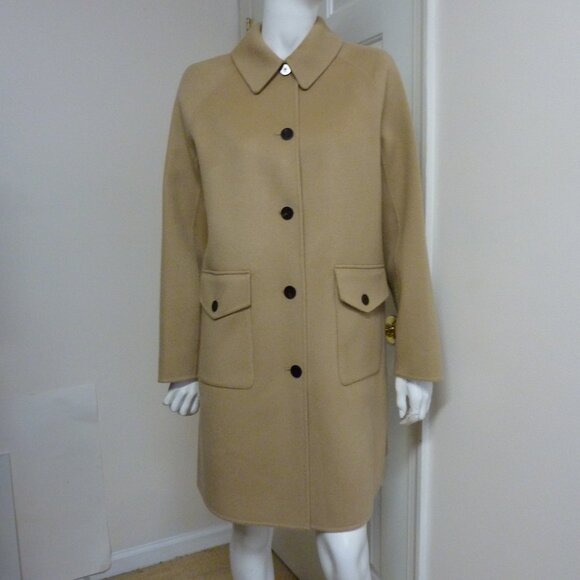 Theory Caban Relaxed Pea Coat in Double-Face Wool-Cashmere - Picture 1 of 5